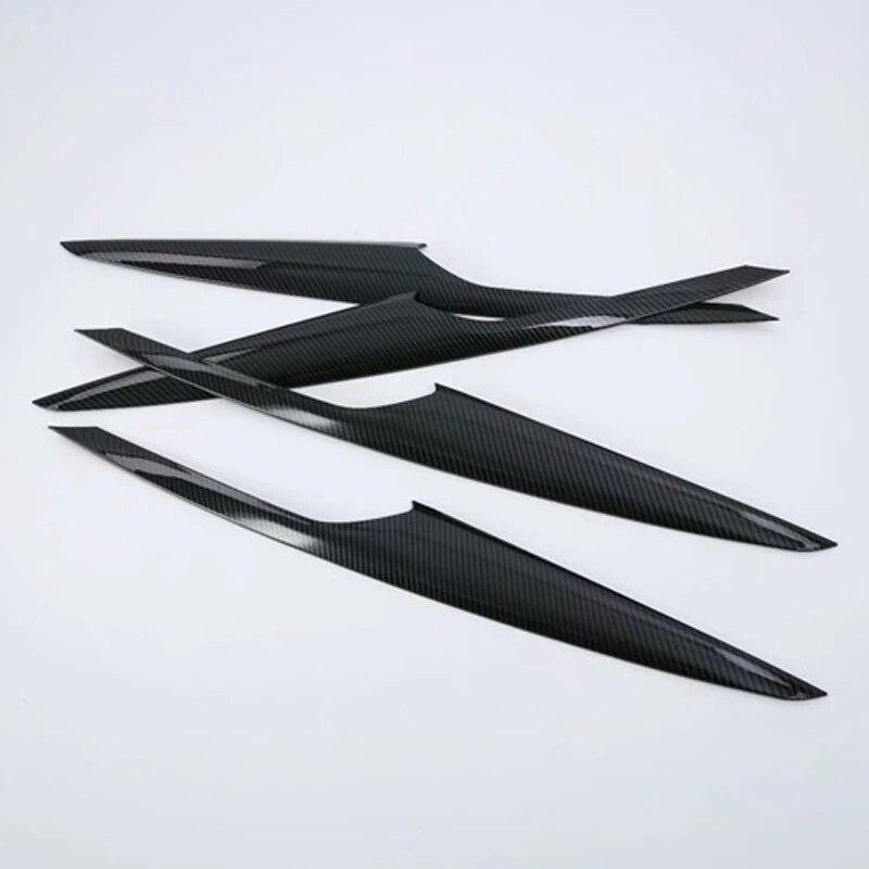 4PCS Car Front Rear Door Window Panel Cover Trim Strap Stickers ABS Decoration Auto Interior Accessories For BMW X3 G01 2018-21
