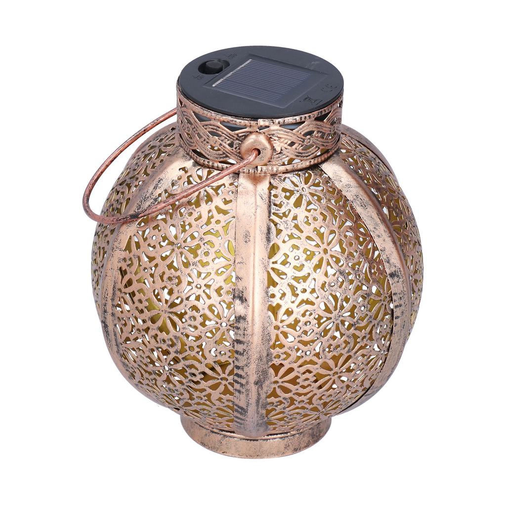 Solar Hohl Licht Wasserdichte Retro Stil Solar Landschaft Hohl Laterne für Außerhalb