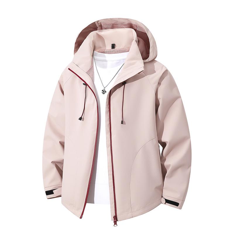 Men's Hooded Casual Windbreaker Jacket: Trendy Unisex Spring/Autumn Outerwear Coat