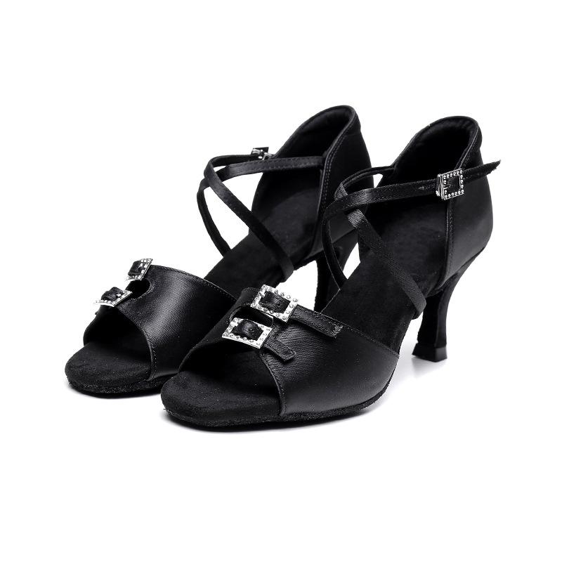 Nuove Scarpe da Ballo Latino da Donna Ragazze Tango Salsa Ballo da Sala Tacchi Alti Scarpe da Ballo Morbide 5/7cm Scarpe da Ballo da Sala
