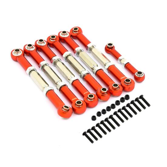 

7 шт./комплект сервозв’язків, антикорозійний, міцний, зносостійкий, з алюмінієвого сплаву, фаркоп, рульова тяга синій