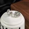 Fashion Ear Buckle Niche Design Cold Wind Earrings High Sense Simple Temperament Stud Earrings Women'S