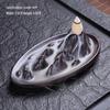 Zen Sandalwood Backflow Incense Burner for Indoor Use - Creative Ornament with Scented Oil Burner for Tea Ceremonies.