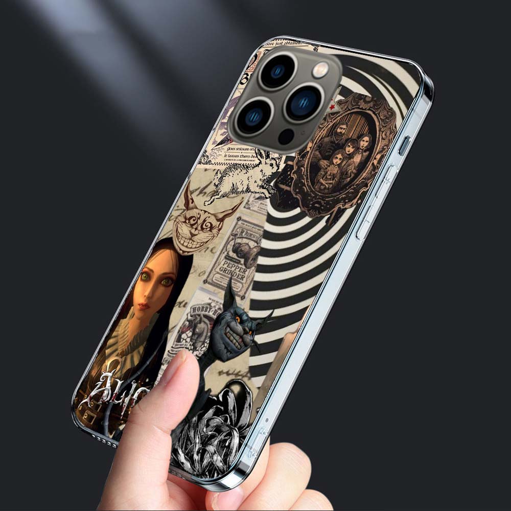 Game A-Alice Madness Returns Phone Case For Iphone 16E 15 Pro 14 Plus 17E 16 17 Pro Max Air 11 12 13 Mini Shockproof Capa Cut