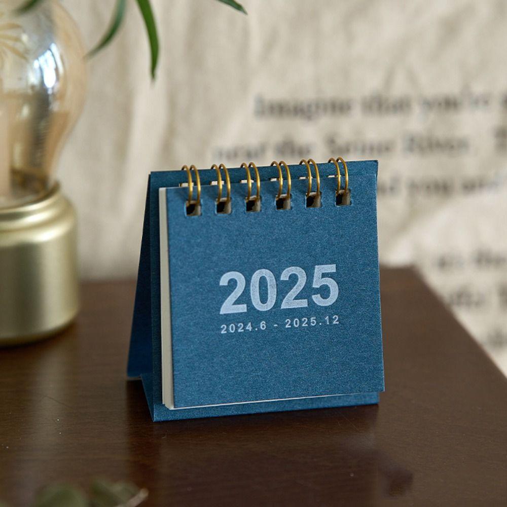 Home Decoration Mini Calendar Thick Paper Desktop Decorations 2025 Daily Planner