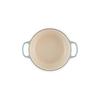 Le Creuset Signature Cocotte Ronde 20cm Cast Iron Enamel Pot, Sea Salt, Gas, Induction, Oven, and Dishwasher Safe [Official Japanese Product]