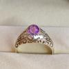 Amethyst Oval Cut Gemstone With 925 Sterling Silver Ring For Men's #A670 JL375657081786