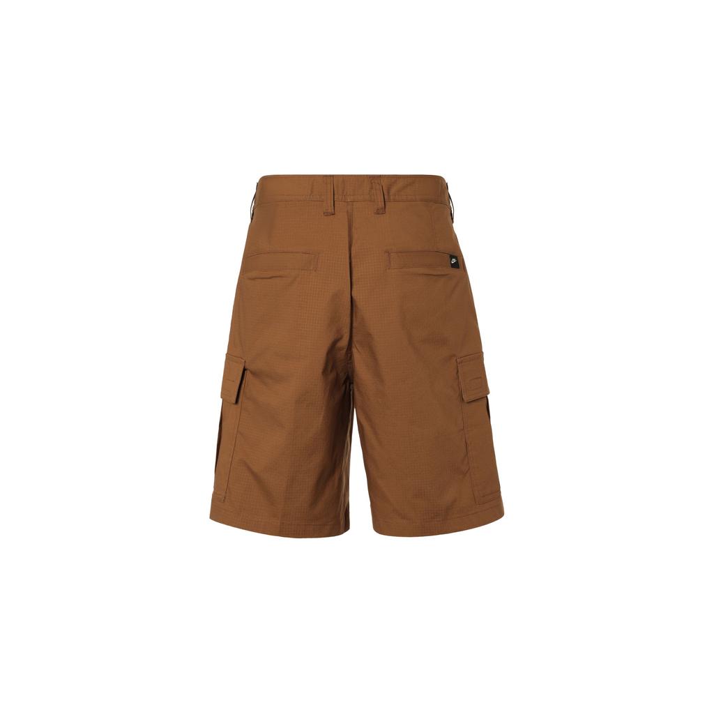 Nike Club Zipper Design Solid Color Cargo Shorts Men shorts Brown FN3518-281