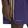 Adidas Originals Wales Bonner 70S Elastic Logo Print Summer Mid Waist Striped Comfortable Fit Casual Shorts Men Shorts Purple H35565