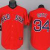 Boston Red Sox 34 Ortiz Maglia da Baseball Manica Corta Unisex Abbigliamento per Fan Misto Cotone