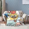 Cartoon Cute SpongeBob SquarePants Blankets Flannel  Warm Throw Blanket for Bed Bed Rug