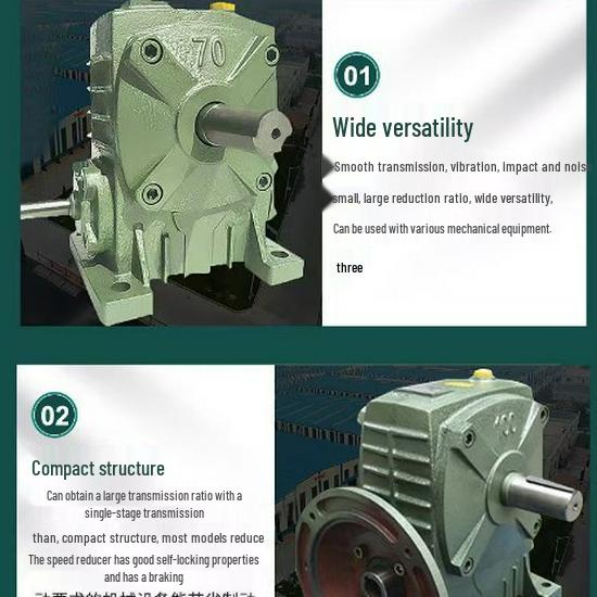WPA100 Compact Vertical Worm Gear Speed Reducer Transmission