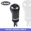 5 / 6 Speed Car Shift Gear Knob With Leather Boot For OPEL VAUXHALL CORSA D 2006 2007 2008 2009 2010 2011 2012 2013 2014