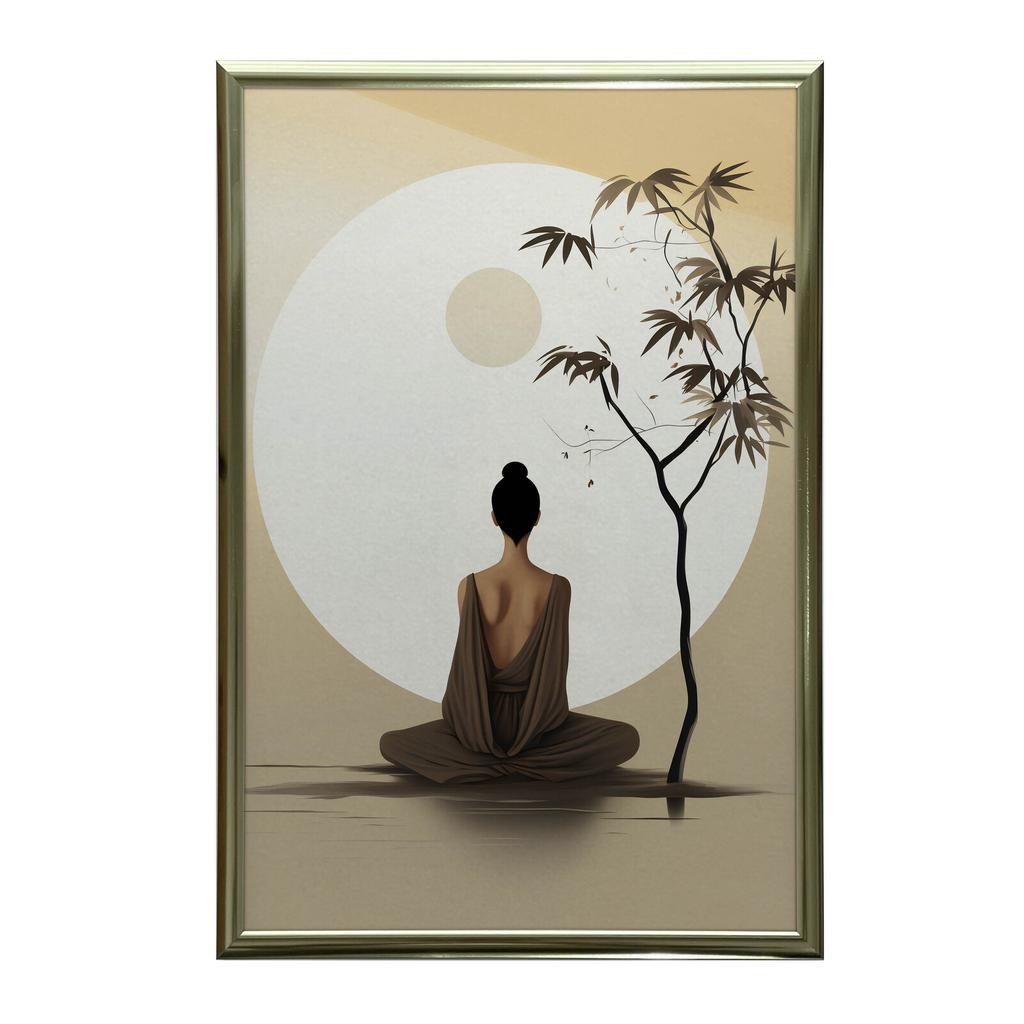 Spokój W Równowadze Spokój W Równowadze, 30X40 Cm, Bez Ramy, Płótno Premium Na Blejtramie