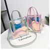 Women Fashion Transparent Shoulder Bags Pu Leather Large Capacity Handbags