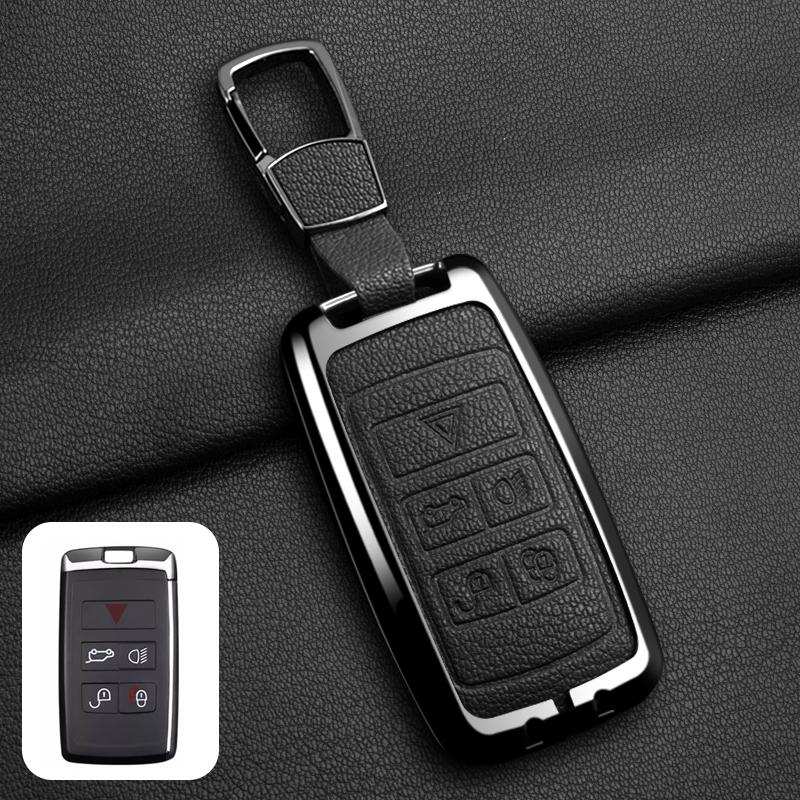 Zinc Alloy Car Key Case Cover Smart Remote Protection Shell For Land Rover Range Rover Evoque Discovery Sport Velar Accessories