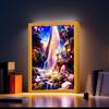 Table Decoration Light Painting Photo Frame Modern Landscape Led Night Light Bedside Bedroom Home Decor Christmas Gift Moon Lamp