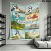 Peter Rabbit Dawn Wall Hanging Printed Fabric Blanket Decorative Tapestries for Bedroom Living Room Home Decor
