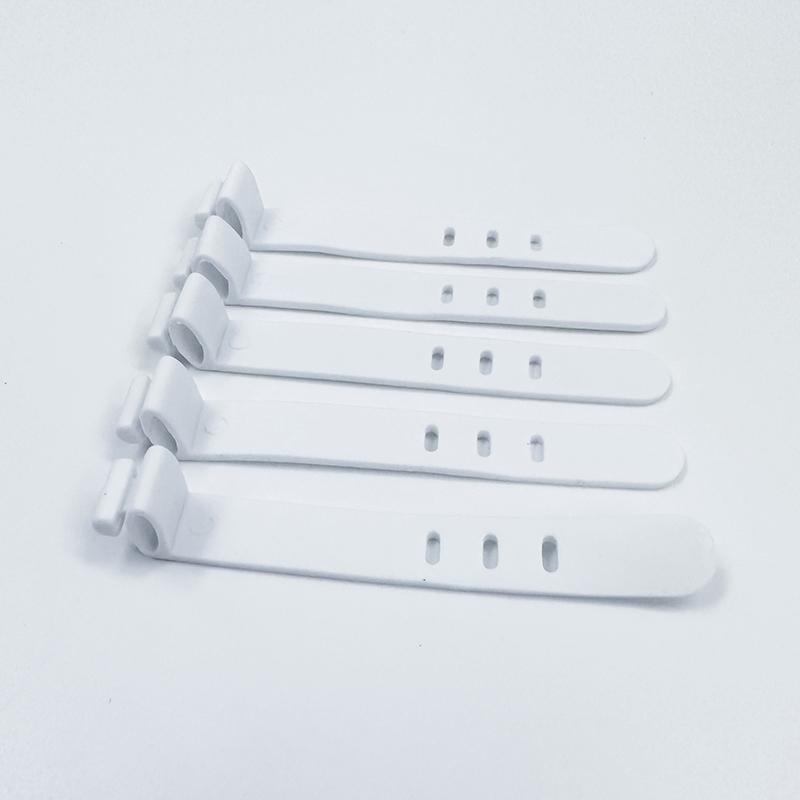 

20Pcs Cable Organizer Silicone Wire Binding Data Cable Tie Management Bobbin Winder Marker Holder Tape Lead Straps white 20pcs