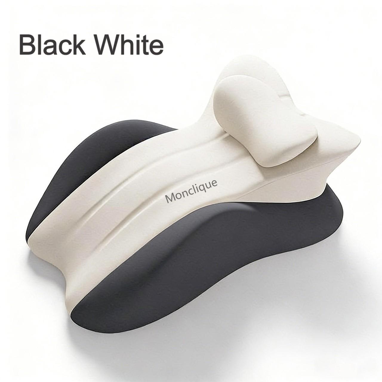 

Prone Massage Pillow Memory Foam Ergonomic Pillow Lumbar Support Correction Pad Relaxed Body Couples Unlock New Poses Detachabl черный белый