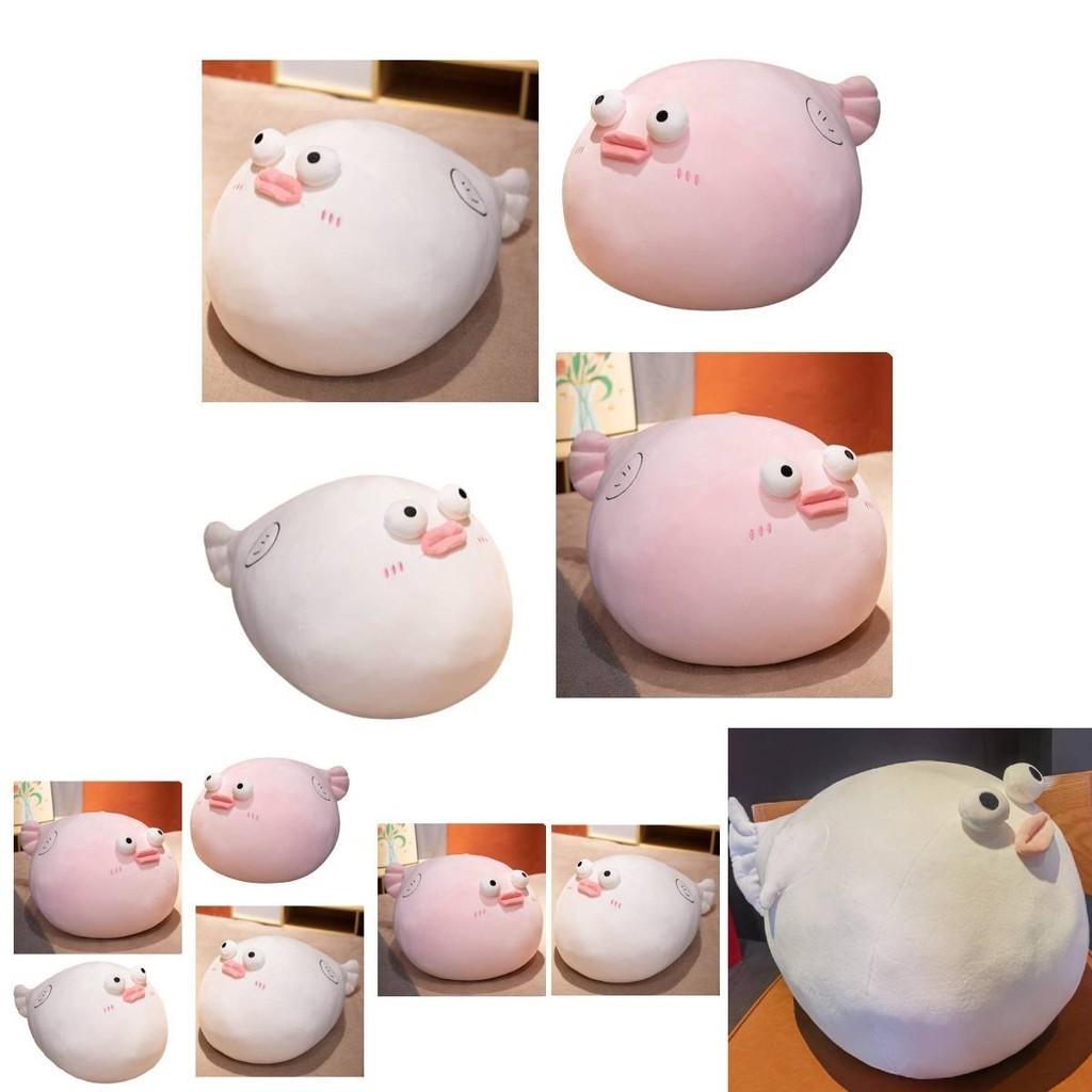 Cute Pufferfish Sausage Lips Plush Toy Pillow