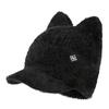 Trendy Candy Colors Winter Hat Cat Ear Shape Warm Faux Fur Hat Soft Cat Ear Beanie Winter Season