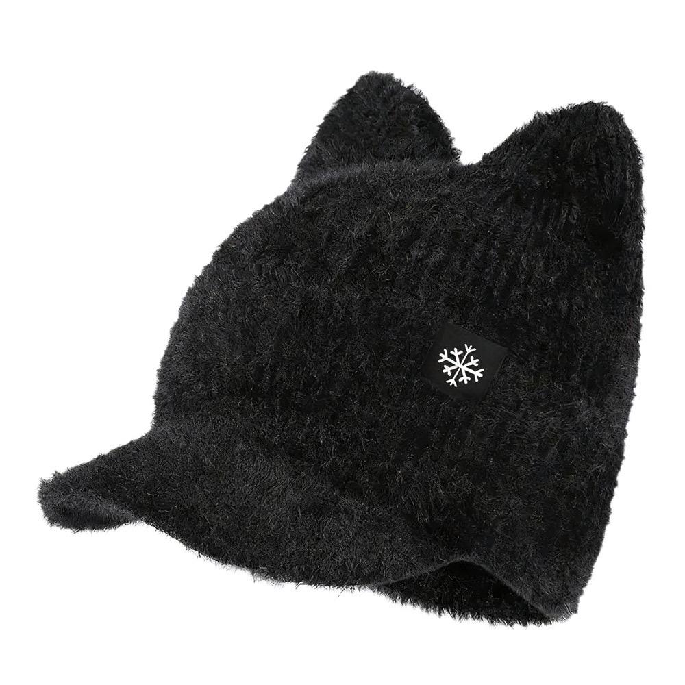 

Trendy Candy Colors Winter Hat Cat Ear Shape Warm Faux Fur Hat Soft Streetwear Cap Winter Season