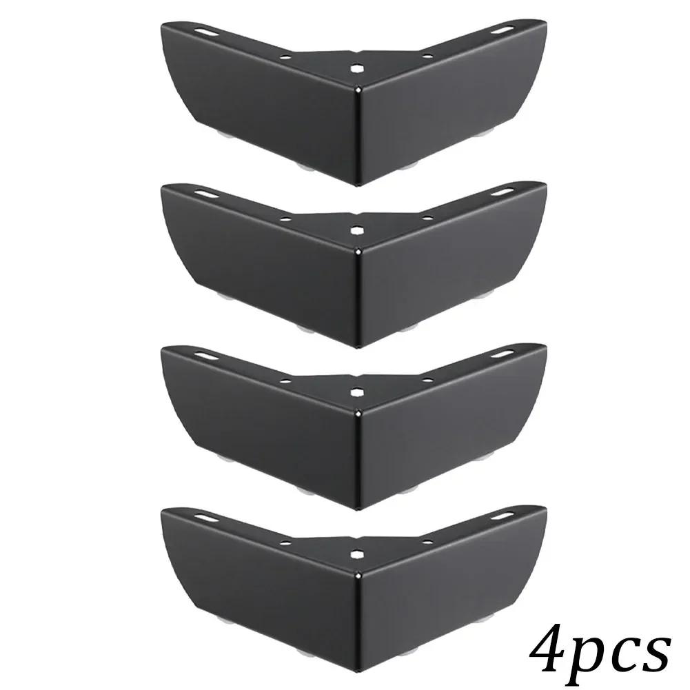 4Pcs Durable Heavy Load Bearing Furniture Legs Metal Cabinet Three-pronged Feet Triangle Sofa Legs DIY Furniture Hardware Legs