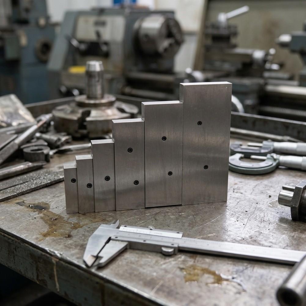 Alloy Steel For Parallel Set 6PCS Adjustable for Layout Inspection 3/8 inch up to 2-1/4 inch Range Slot and Hole Gauge