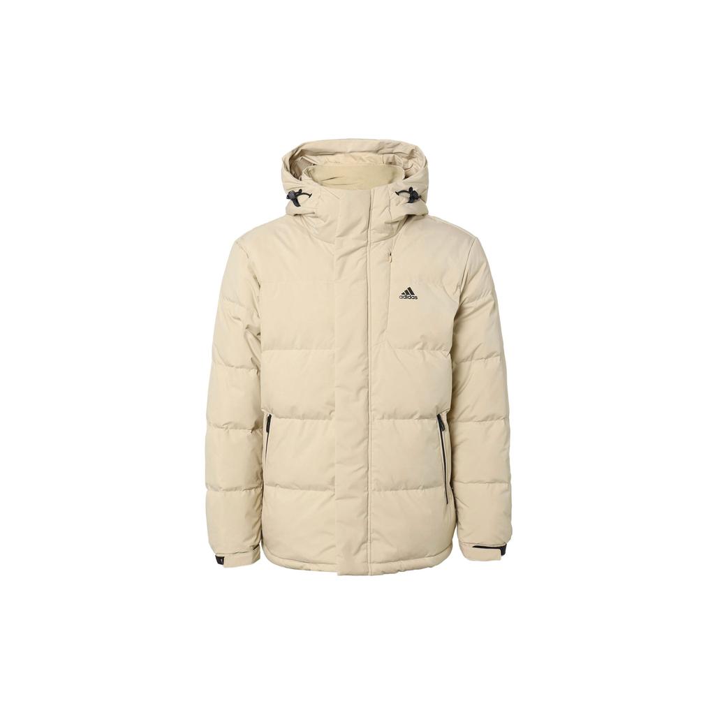 adidas Down Jackets Men's Ecru Hooded Moderate Other IW0780