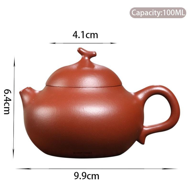 100 мл Китайские Исинские Фиолетовые Глиняные Чайники Ручной Работы Малой Вместимости Красивый Чайник-Заварник Набор для Чая Zisha На заказ