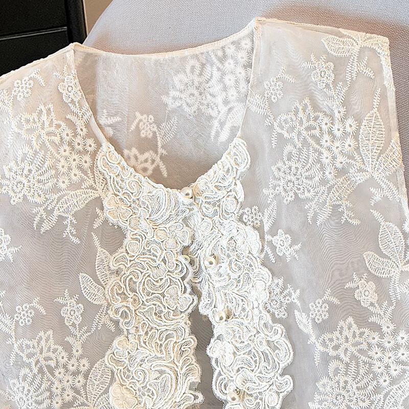 Women's New Chinese Style Embroidered Beaded Vest