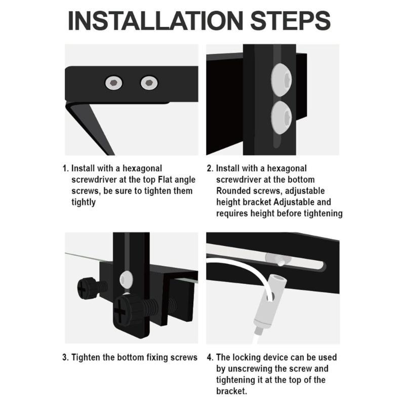 Fishtanks Light Fixing Support Bracket Adjust Height Mounting Bracket Lamp Holder For Aquariums Lighting Display