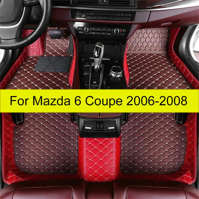 Car Floor Mats For Mazda 6 Coupe 2006 2007 2008  Auto Foot Pads Automobile Carpet Cover Interior Accessories