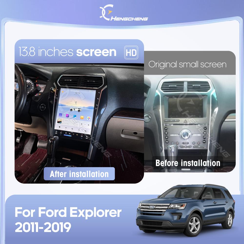 13.8" For Ford Explorer 2011-2019 Car Multimedia Video Player GPS Navigation Radio Android 15 12+256G 8Core CarPlay 4G 7870 Chip