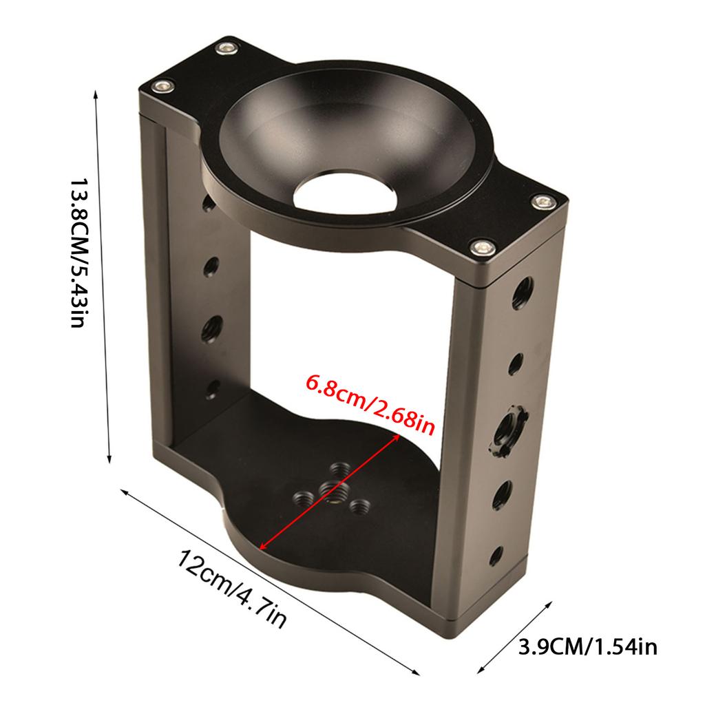 Convertitori per Testa a Sfera per Treppiedi da 65mm/75mm, Adattatore di Conversione da Piatto a Sfera Metallo Alluminio per 501HDV 701HDV