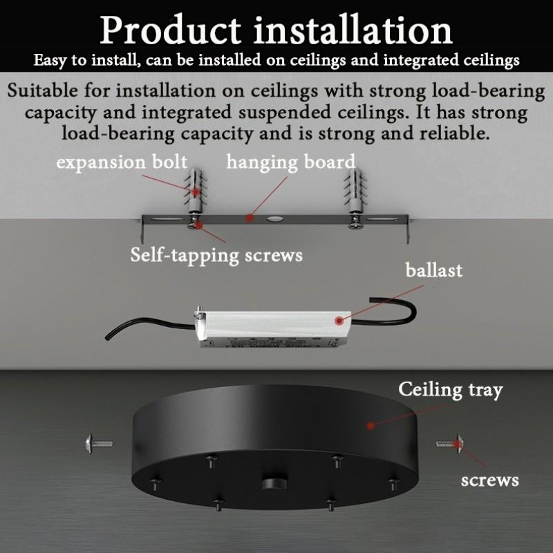 120CM Household Minimalist LED Chandelier 3 Lighting Modes Electric Ceiling Lamp Remote Control Dining Room Pendant Light