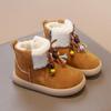 [Winter Retro Ethnic Beaded Snow Boots Maillard Fringe Ankle Boots Trendy Baby Shoes]