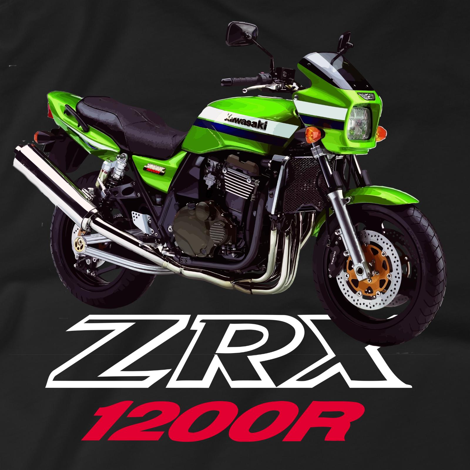 

Классическая японская футболка ZRX 1200R из 100% хлопка с круглым вырезом, летняя, с коротким рукавом, повседневная, мужская, размеры S-3XL S