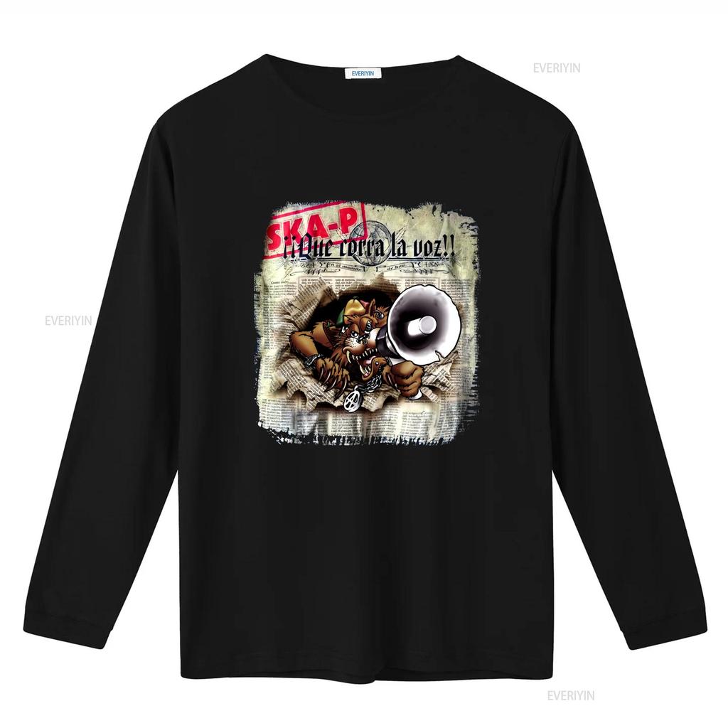 Maglietta Ska P Punk Band Tour 2002 Petite Rock Two Tone Vintage Lavata Unisex Morbida con Stampa Lupo Altoparlante Grafica