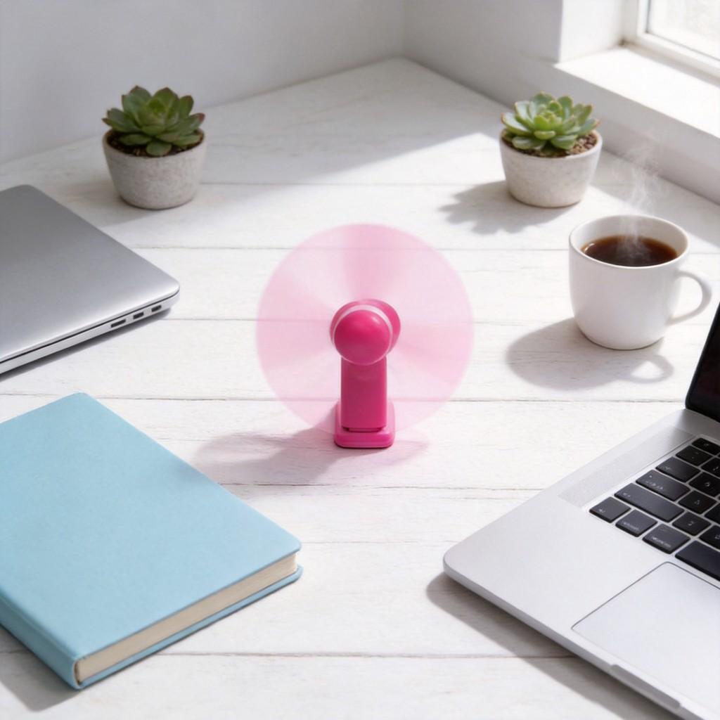 Small Pocket Phone Fan With Soft Blades, Mini Lightning Connector Fan For Iphone Summer Cooling