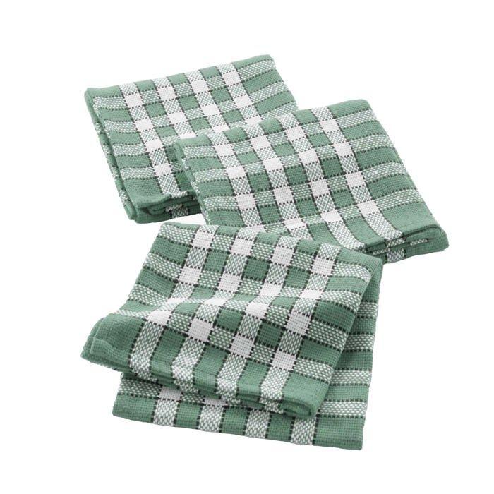 3 Serviettes de table tisse 45 x 45 cm traditio cèdre