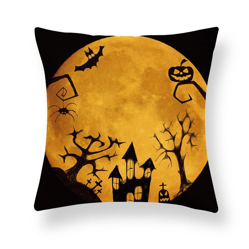 Ghost Festival Pillowcase Peach Skin Fleece Home Sofa Pillow Cushion Halloween Party Props Pillowcase Source Manufacturers