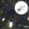 2Pcs E14 Candelabra LED Light Bulbs Decorative Chandelier Bulbs Low Heat Emission Small Transparent Shade