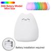 Cute Cat Night Light Cartoon 7 Colors Silicone Sleeping Lamp Touch Sensor Table Lamp for Home Bedroom Decoration for Baby Kids