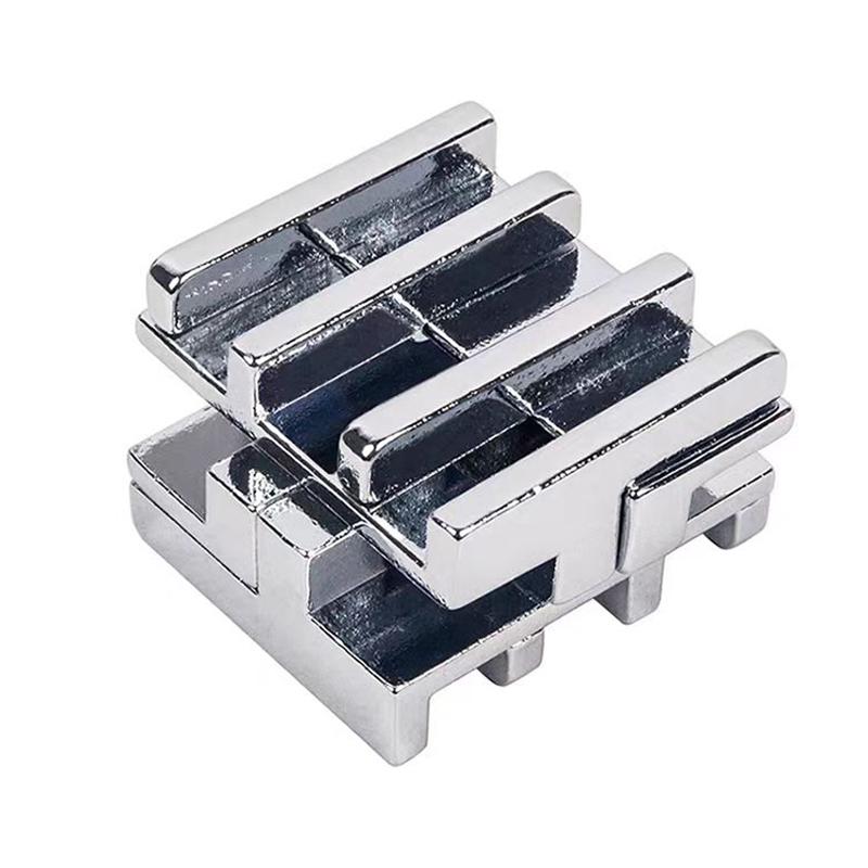 Difficult Disentanglement Brain Teaser Metal Puzzles For Adults and Kids Smart Logic IQ Test Mind Challenge Educational Toys