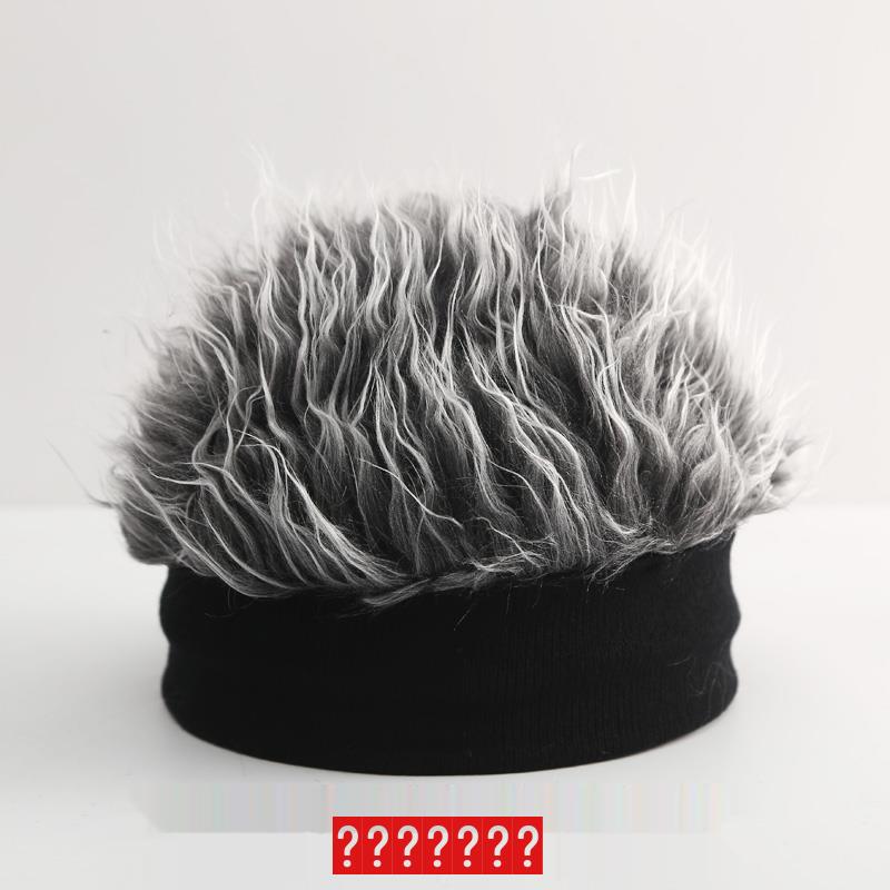 Retro Plush Brimless Knit Hat - Men's Autumn/Winter Trend