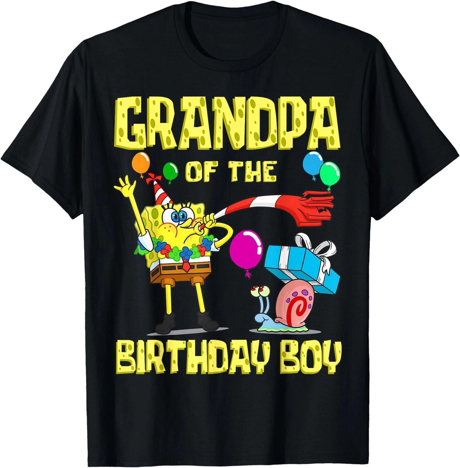 Spongebob Grandpa of the Birthday Boy Theme Party T-Shirt M