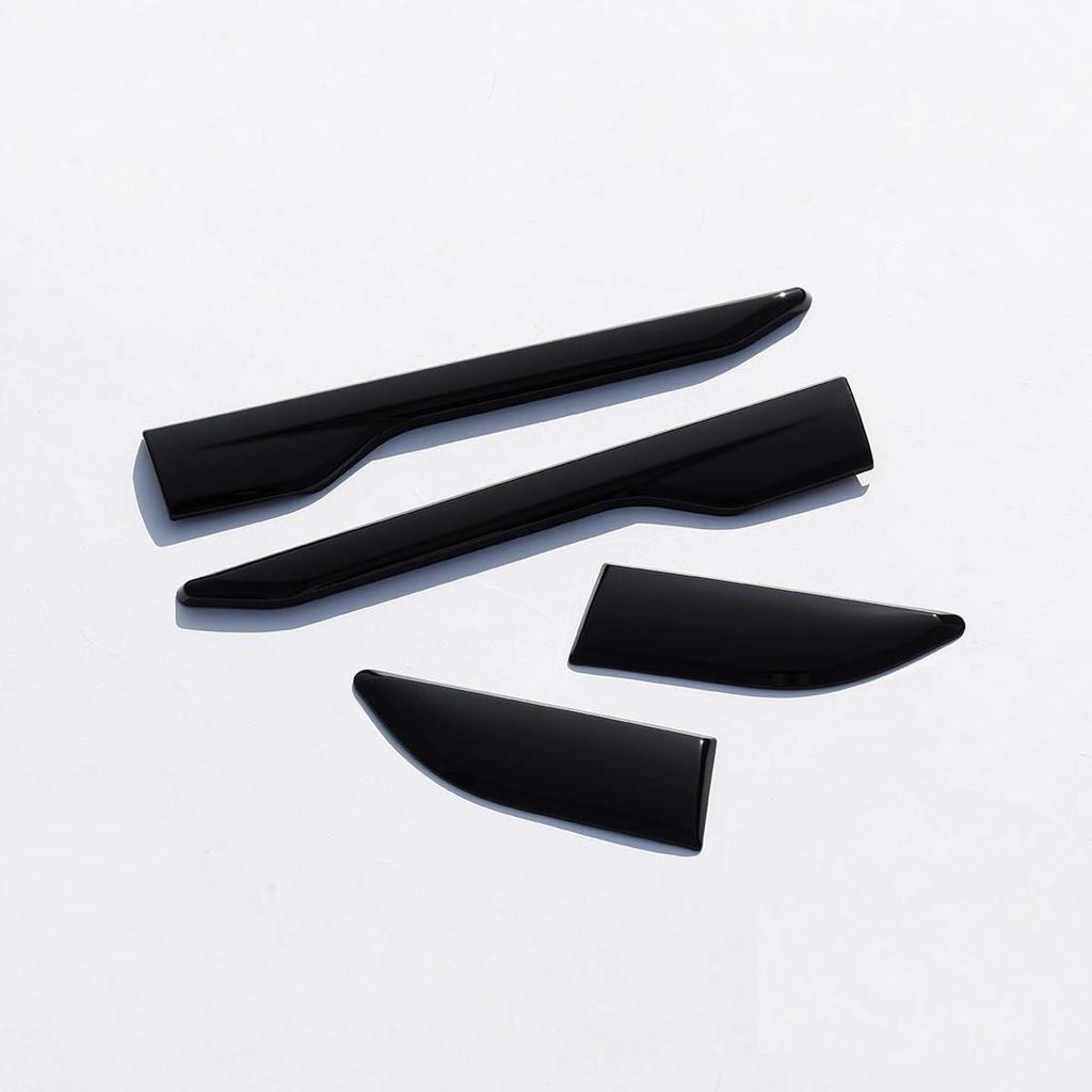 METYOUCAR Rivestimento Uscita Aria Parafango Laterale Porta ABS per Land Rover Range Rover Evoque 2012-2017 (Nero pianoforte)