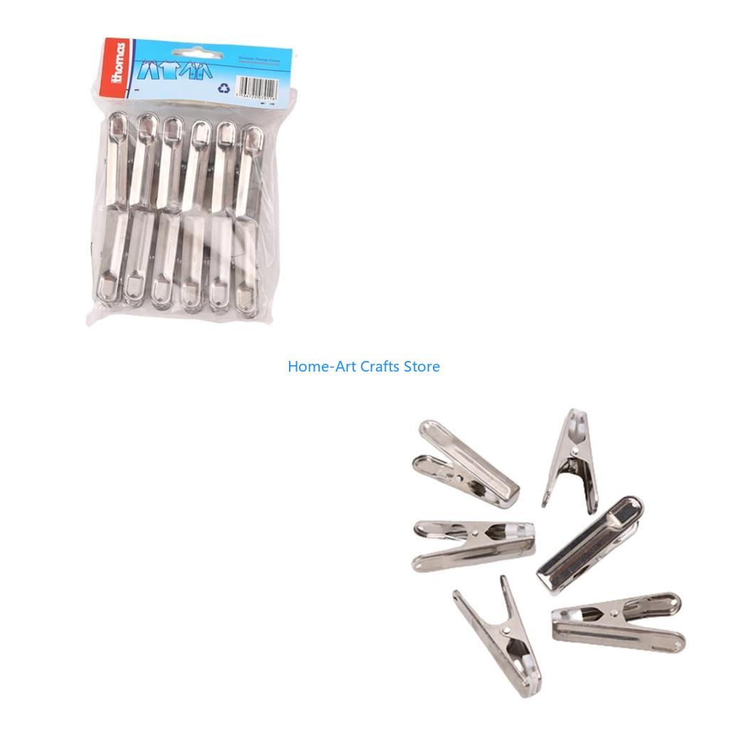 

Y3NA 20 Pcs Stainless Steel Clothes Pins Metal Clips for Laundry Home Outdoor Office China Mainland